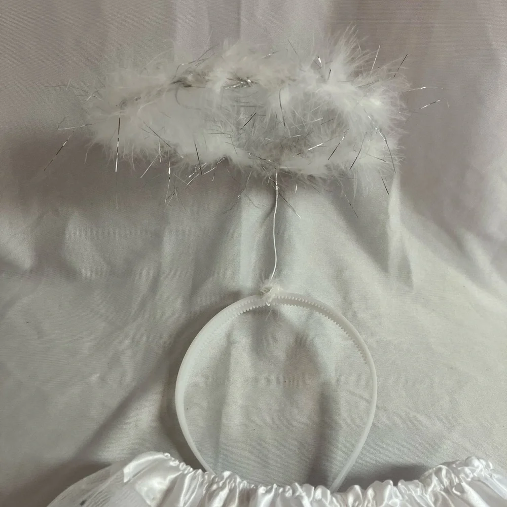 White Starry Kids Angel Costume